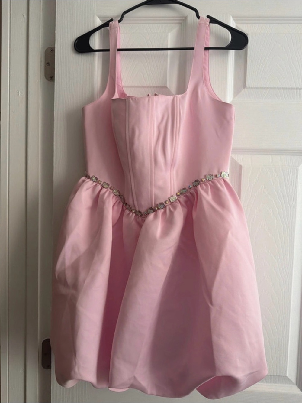 Hello Kitty Pink Sleeveless Mini Dress with Jeweled Waist